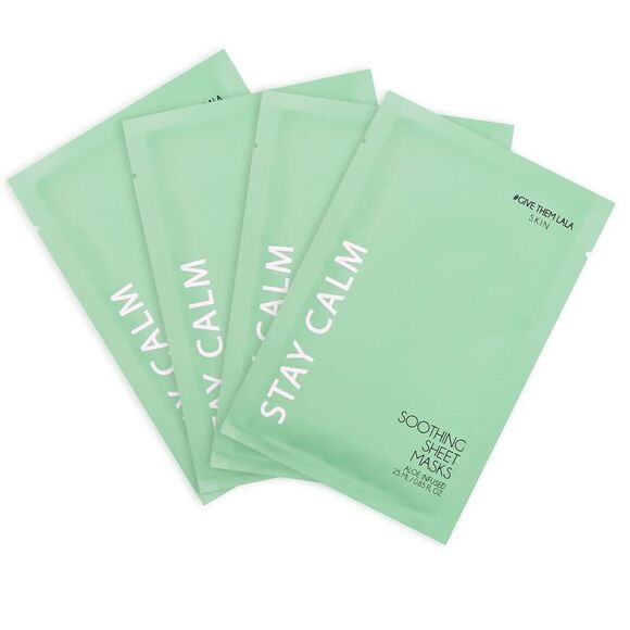 Give them Lala Beauty Stay Calm Soothing Sheet Masks, Set if 4, New &  Sealed - Picture 1 of 4
